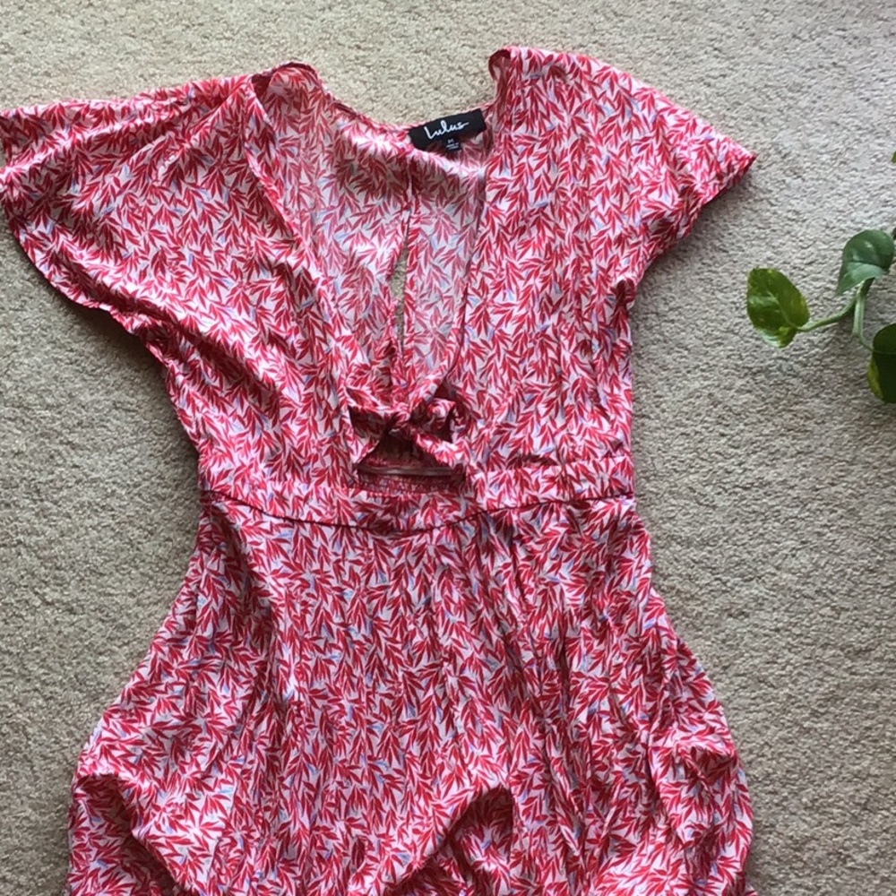 Super cute red & flirty romper!